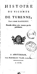 Histoire du Vicomte de Turenne par l’Abbé Raguenet 1788